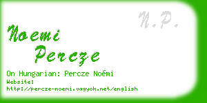 noemi percze business card